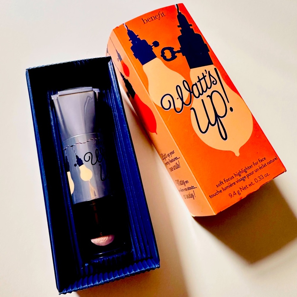 NEW Benefit Watt’s Up Soft Focus Champagne Cream Highlighter Face FULL SIZE